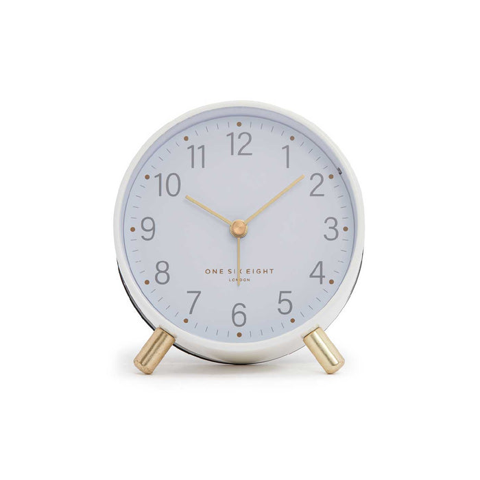 One Six Eight Maisie Alarm Clock with Light - White | Koop.co.nz