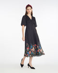 Maisy Midi Dress in Moonlit Blooms