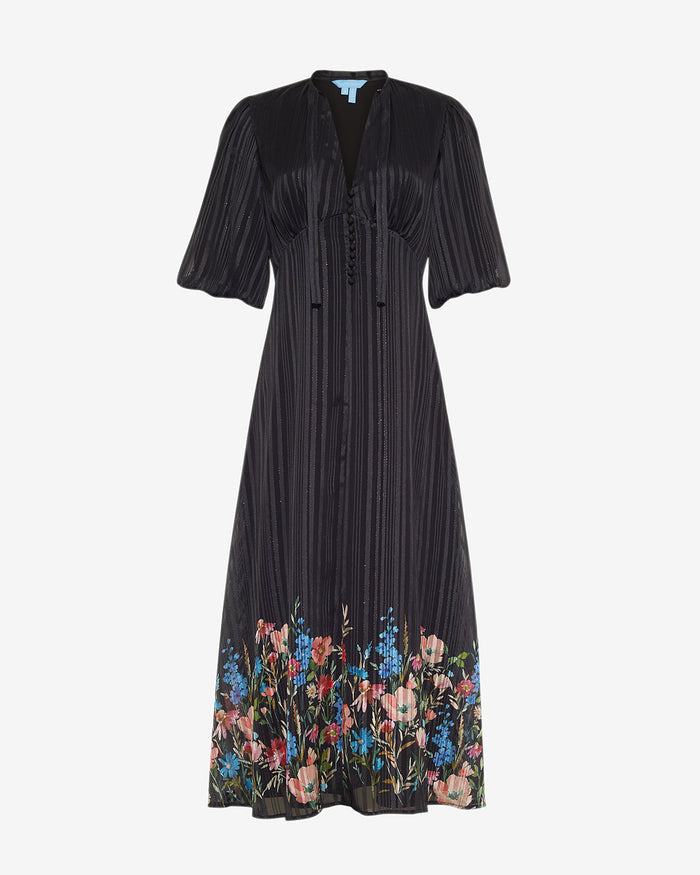 Maisy Midi Dress in Moonlit Blooms