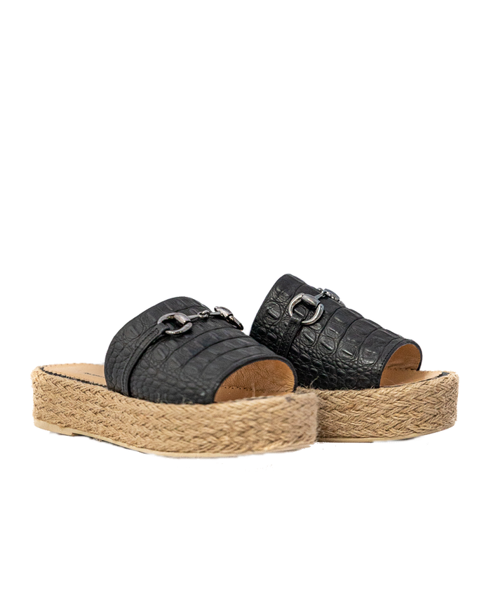 Manchester Black Espadrille
