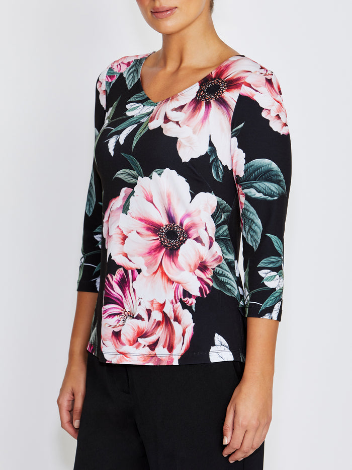Marelle Floral Jersey Top