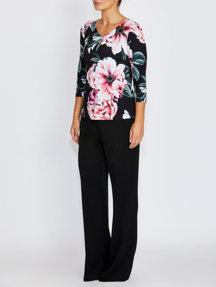 Marelle Floral Jersey Top