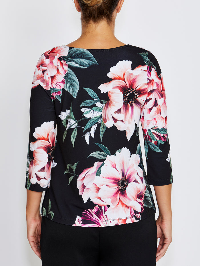 Marelle Floral Jersey Top