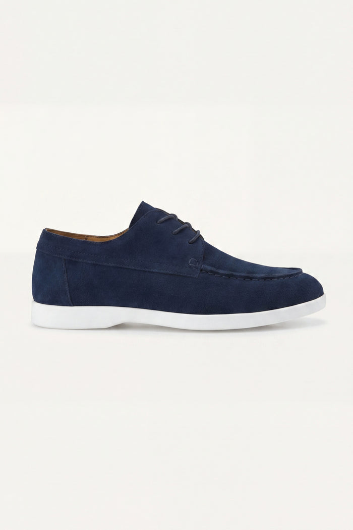 Maretti Suede Lace Shoes Navy