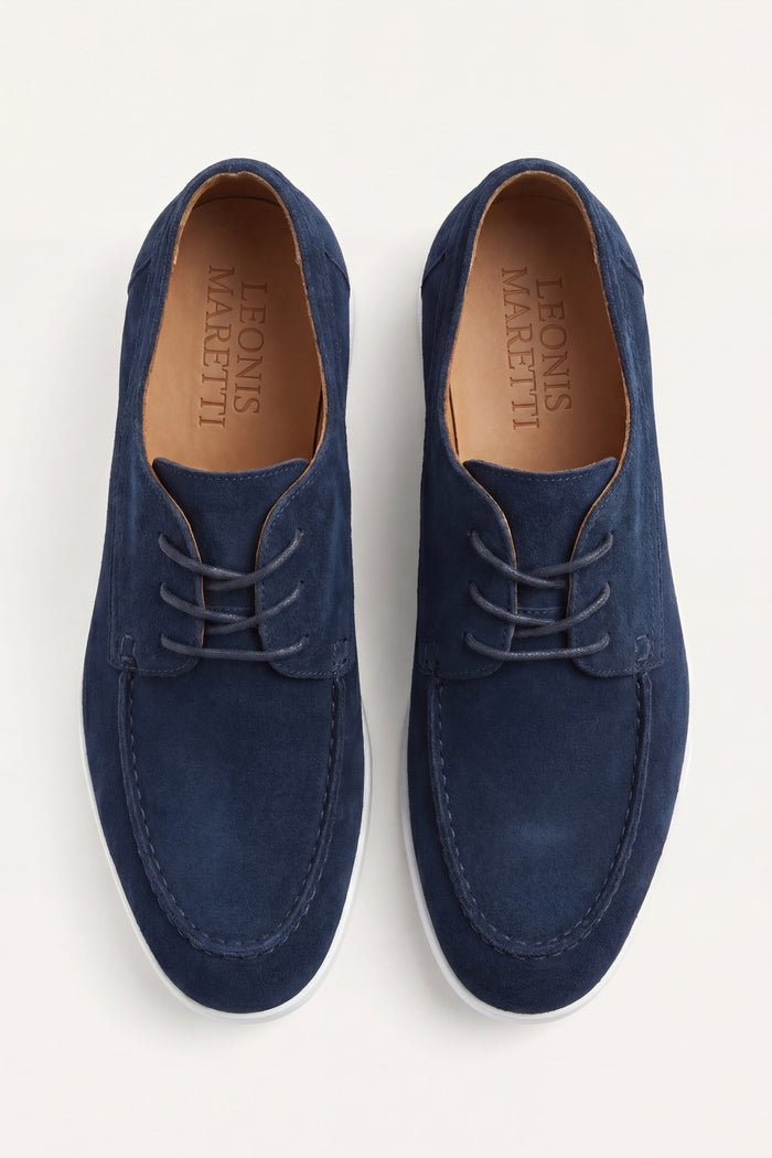 Maretti Suede Lace Shoes Navy