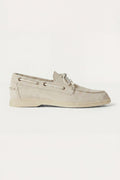 Marina Yacht Walk Suede Loafer Cream