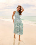 Marlow Two Tone Shell Midi Dress