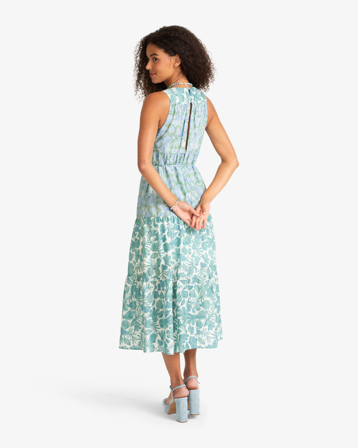 Marlow Two Tone Shell Midi Dress
