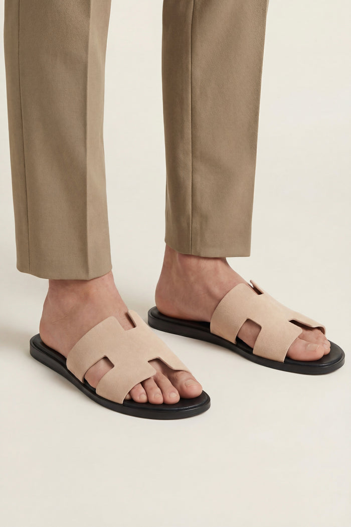 Matera Suede Sandal Beige