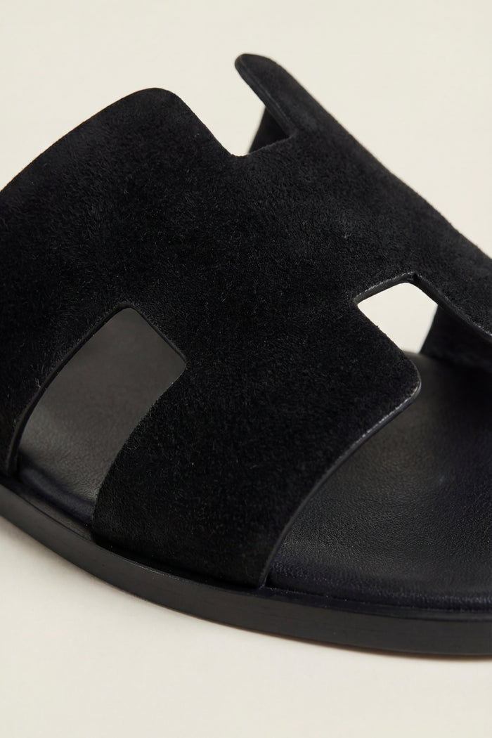 Matera Suede Sandal Black