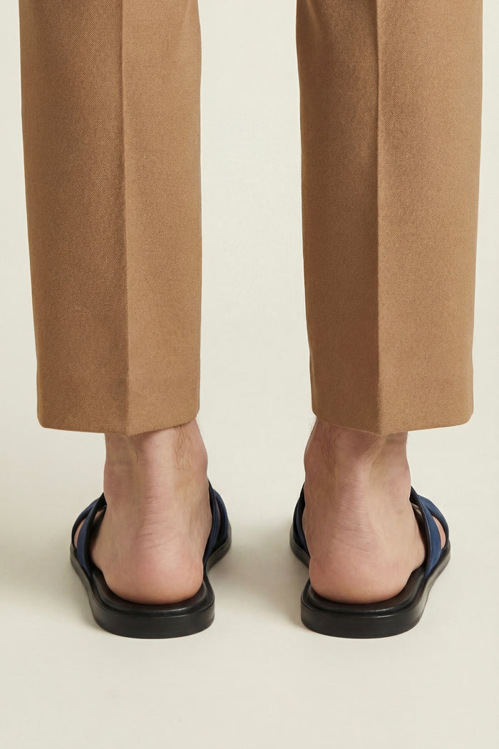 Matera Suede Sandal Navy