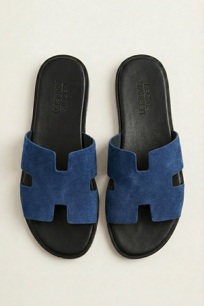 Matera Suede Sandal Navy