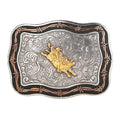 M&F Bull Rider Motif Buckle Black/Gold