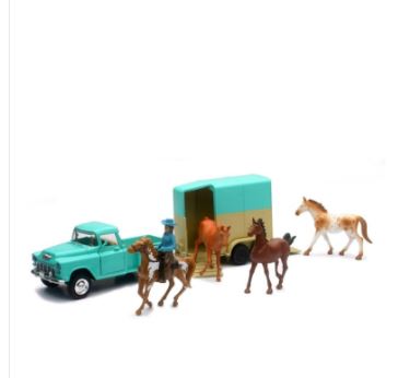 M&F Valley Ranch Stepside 1955 Chevy Truck Playset