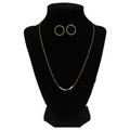 M&F Western Ladies Beaded Gold Necklace & Earring Set