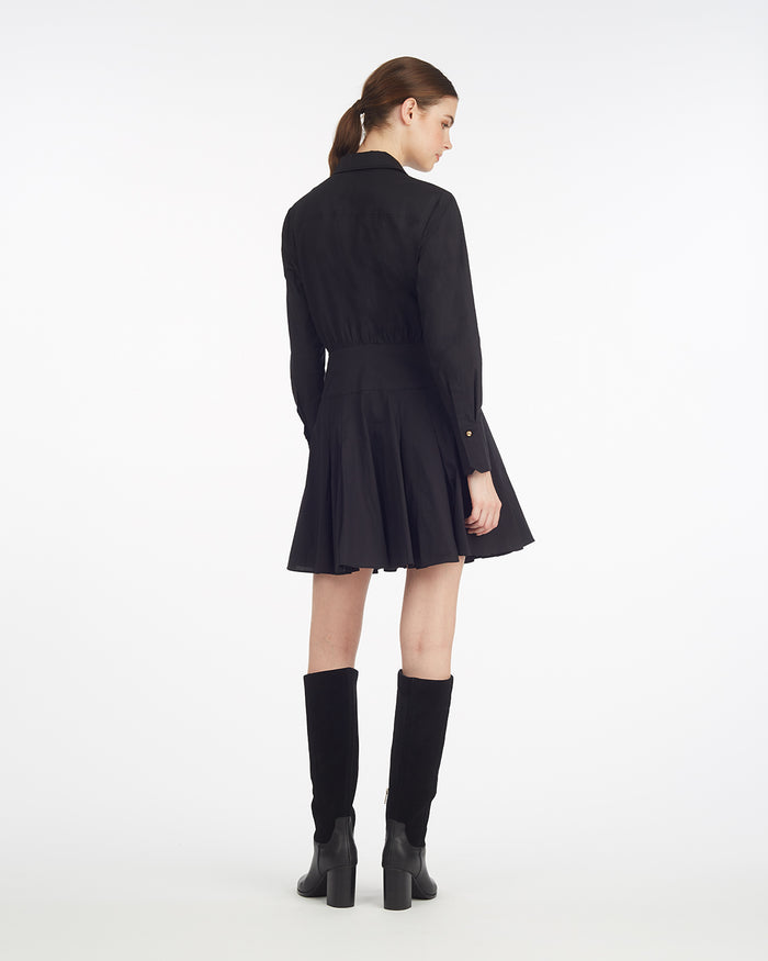 Mia Mini Dress in Stretch Cotton Poplin