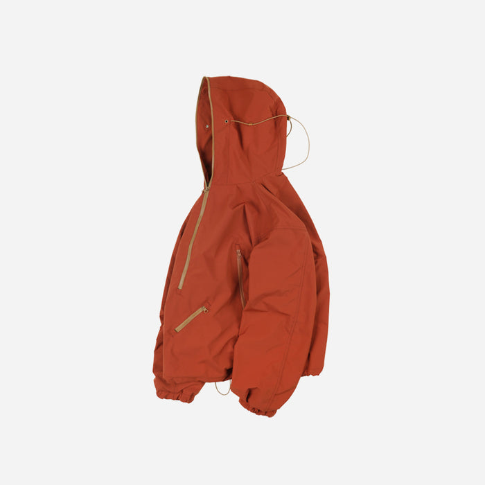 MICRO RIPSTOP ANORAK JACKET - BRICK