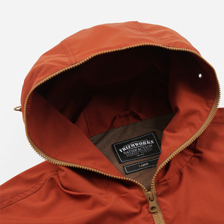 MICRO RIPSTOP ANORAK JACKET - BRICK