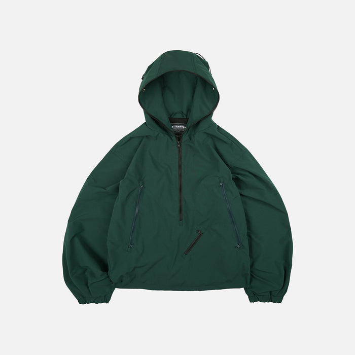 MICRO RIPSTOP ANORAK JACKET - DARK GREEN