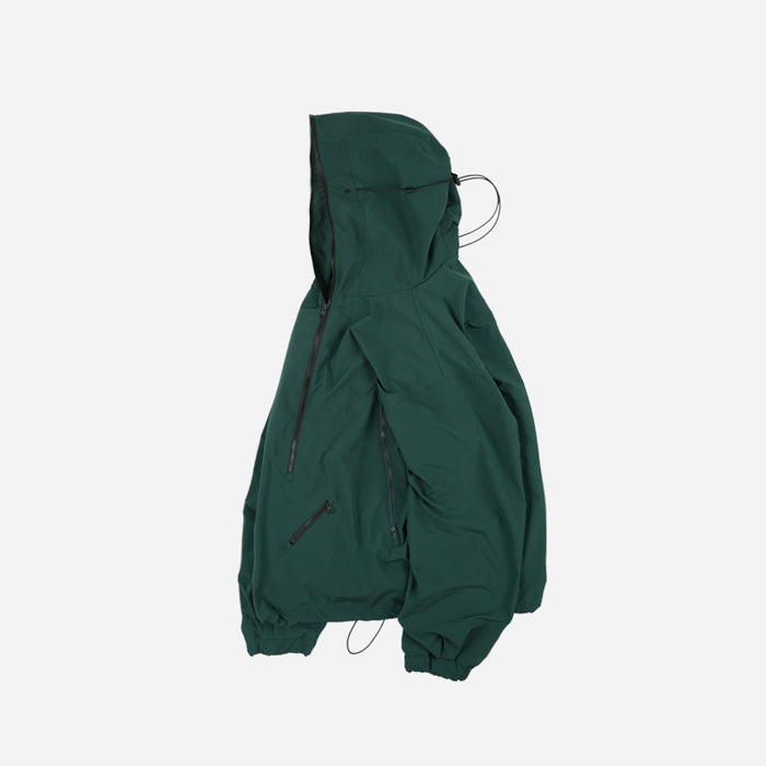 MICRO RIPSTOP ANORAK JACKET - DARK GREEN