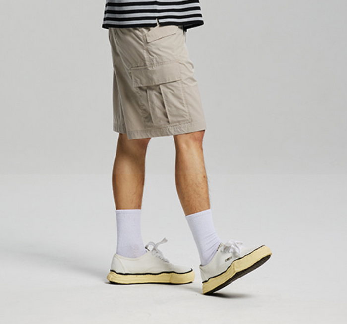 MICRO RIPSTOP CARGO SHORTS - LIGHT GREY