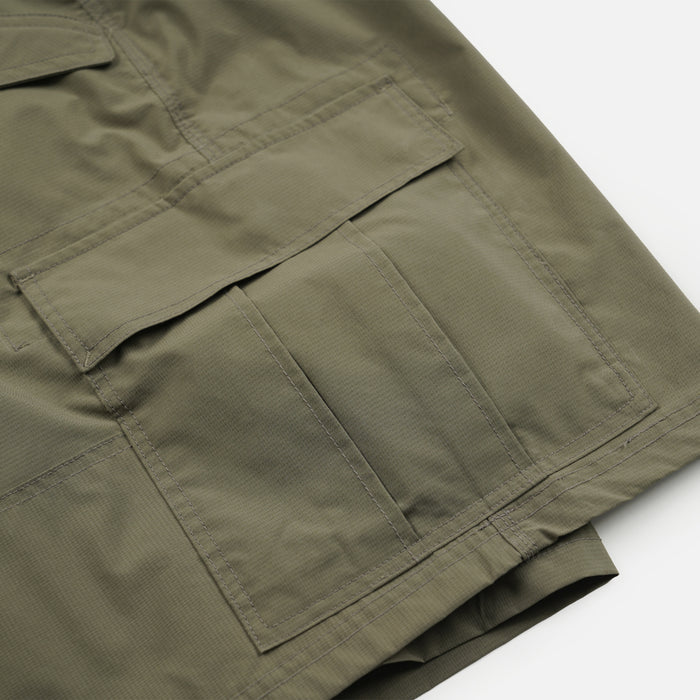 MICRO RIPSTOP CARGO SHORTS - LIGHT OLIVE