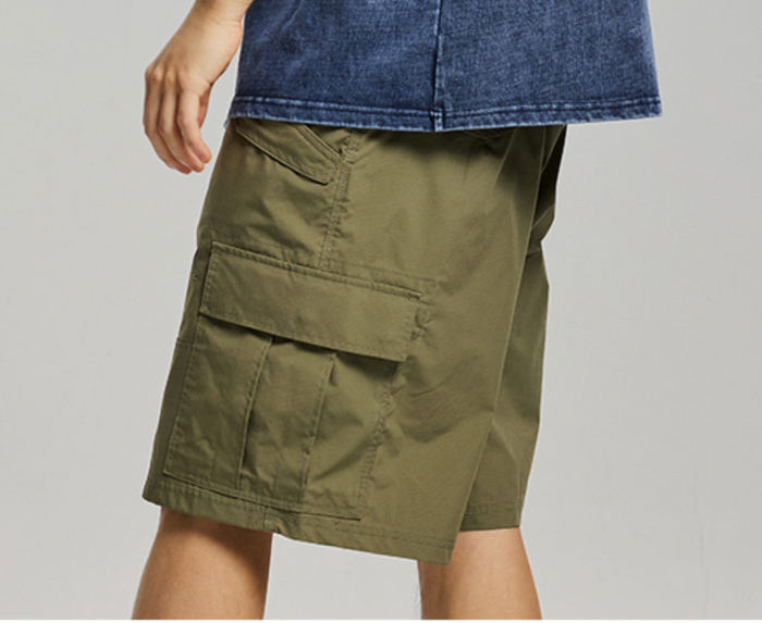 MICRO RIPSTOP CARGO SHORTS - LIGHT OLIVE