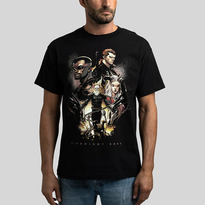 Midnight Sons Group Forge Heavyweight Boxy Tee - Heroes & Villains-Marvel-T-Shirt