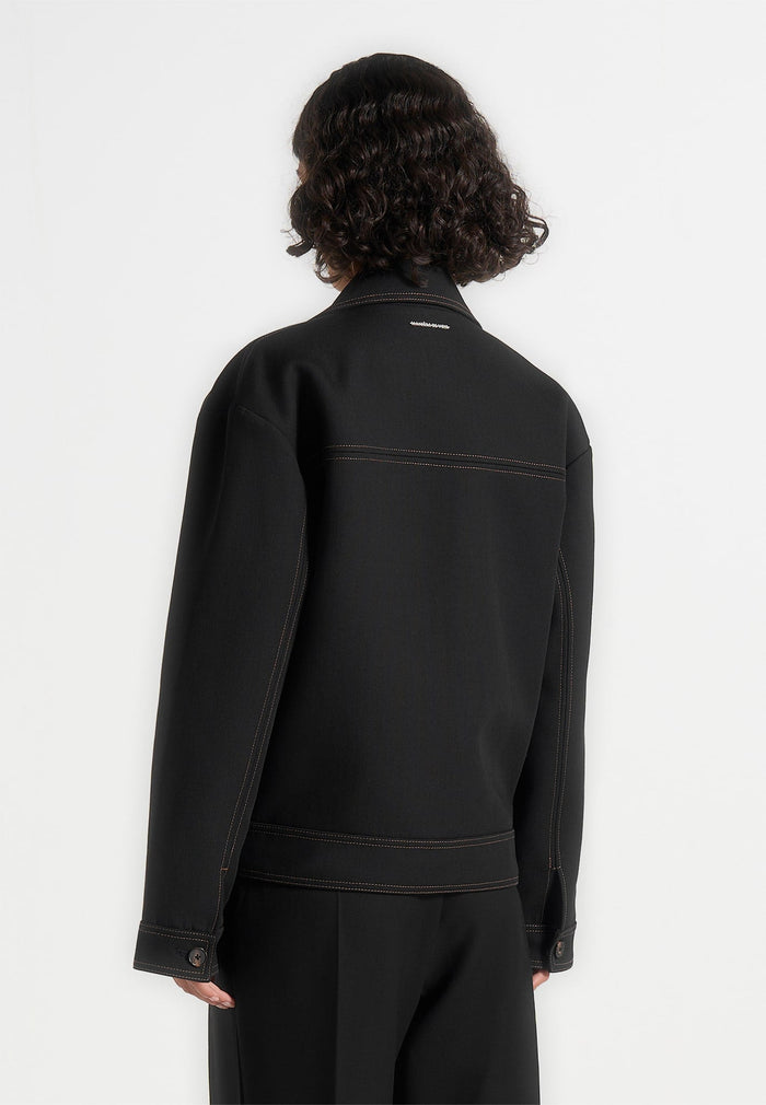 mika-unisex-tailored-double-breasted-jacket-with-contrast-stitch-black