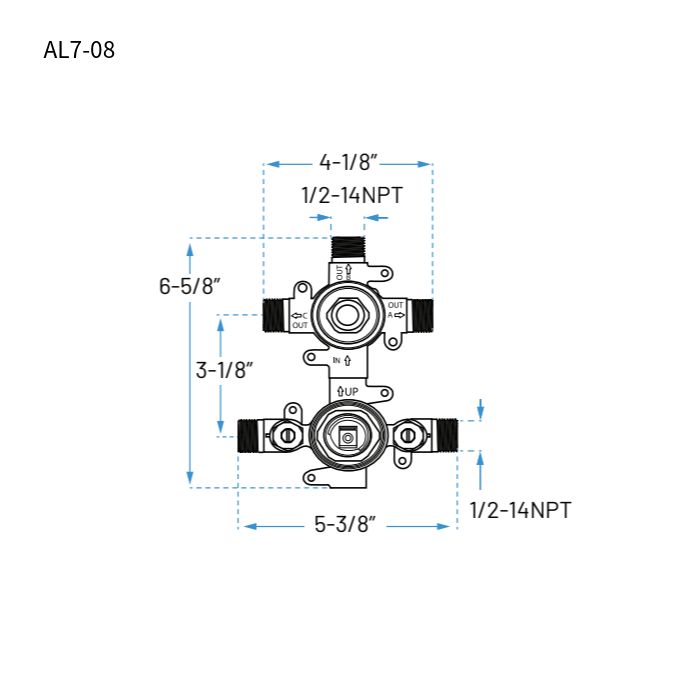 Mixing Valve with 2 or 3 Function Integrated Transfer Valve