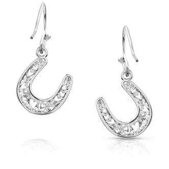 Montana Silversmith Heartfelt Luck Horseshoe Earrings