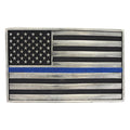 Montana Silversmith Stand behind the Blue Line Flag Attitude Buckle