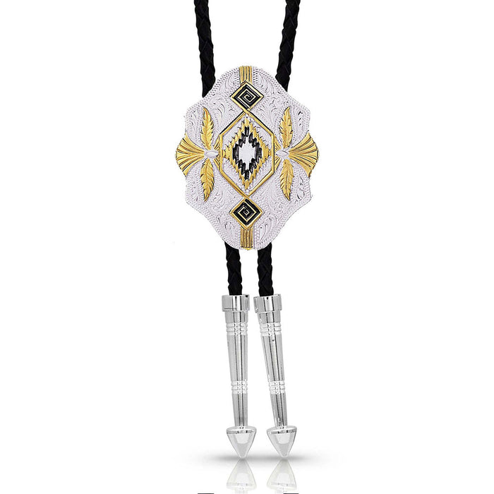 Montana West Southwest Scalloped Bolo Tie