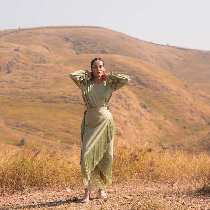 Moon Lit Skirt - Tea Green