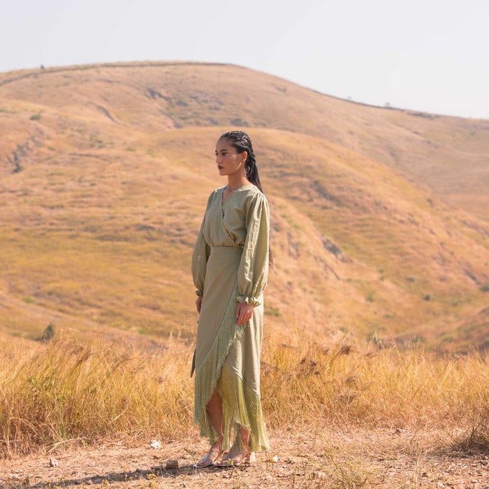 Moon Lit Skirt - Tea Green