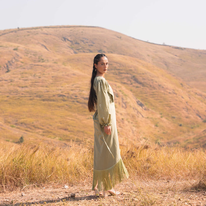 Moon Lit Skirt - Tea Green