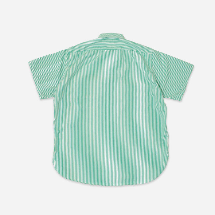 MULTI POCKET HICKORY WORK SHIRT - STRIPE GREEN