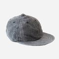 NATURAL DYE WASHI CANVAS CAP - SUMI BLACK