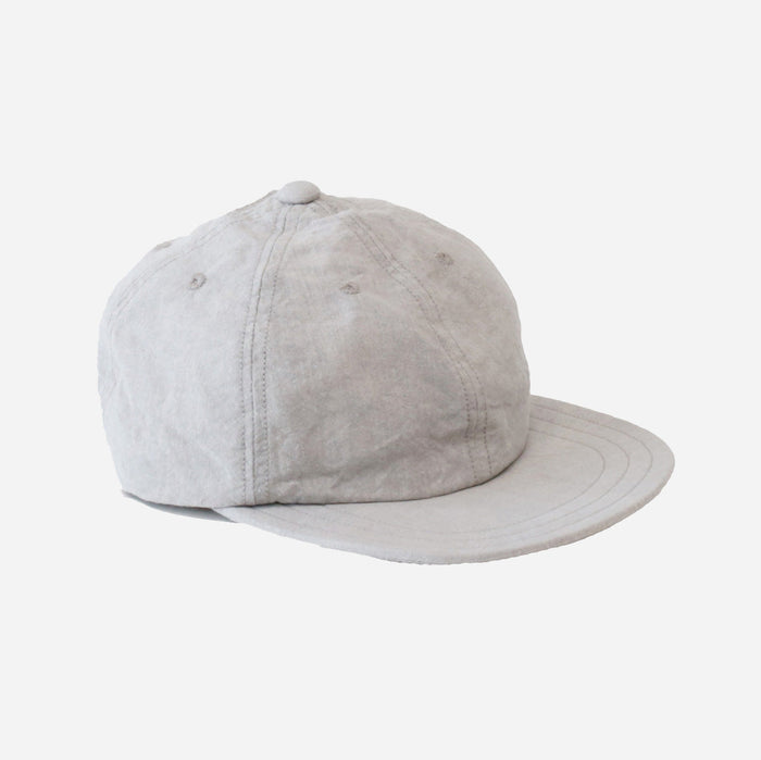 NATURAL DYE WASHI CANVAS CAP - SUMI WHITE