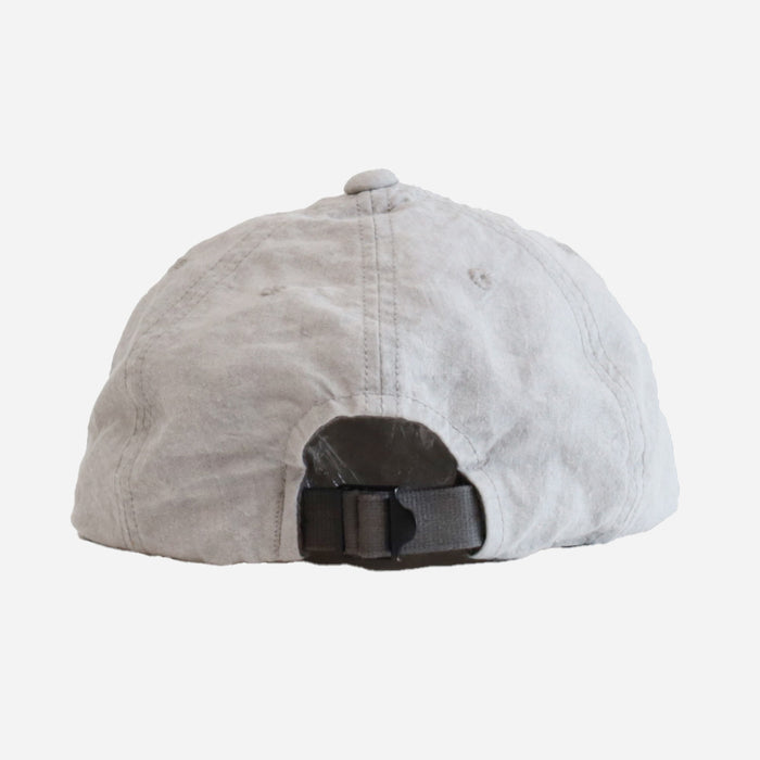 NATURAL DYE WASHI CANVAS CAP - SUMI WHITE