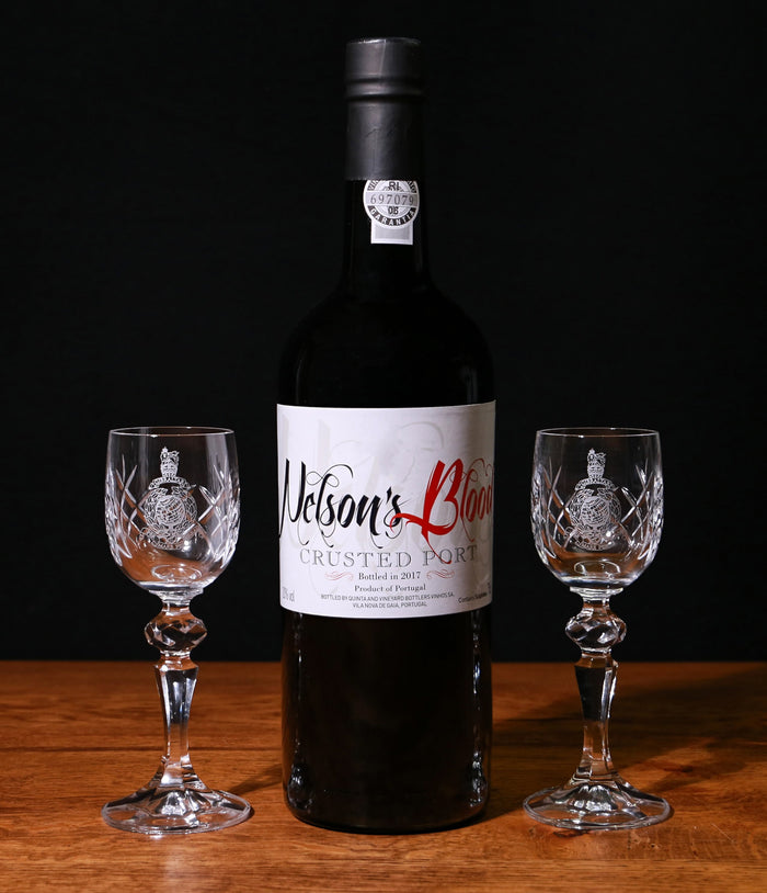 Nelson's Blood & 2 Port Glasses in a Gift Box