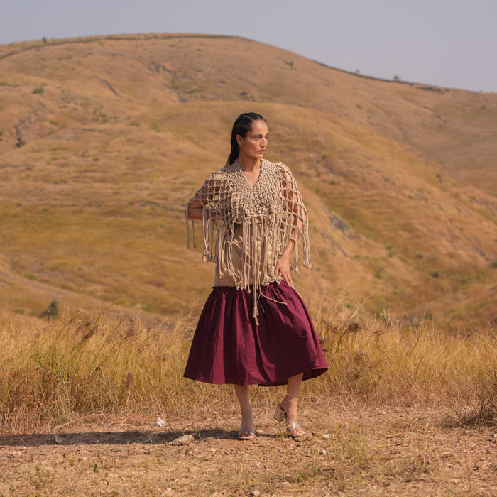 Noura Skirt - Brown
