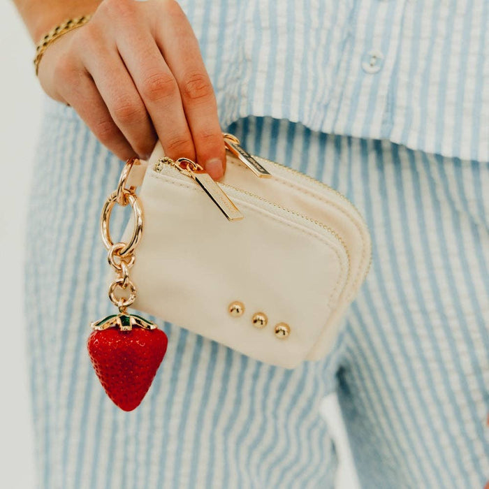 Nylon Cameron Clippable Double Zip Card Wallet