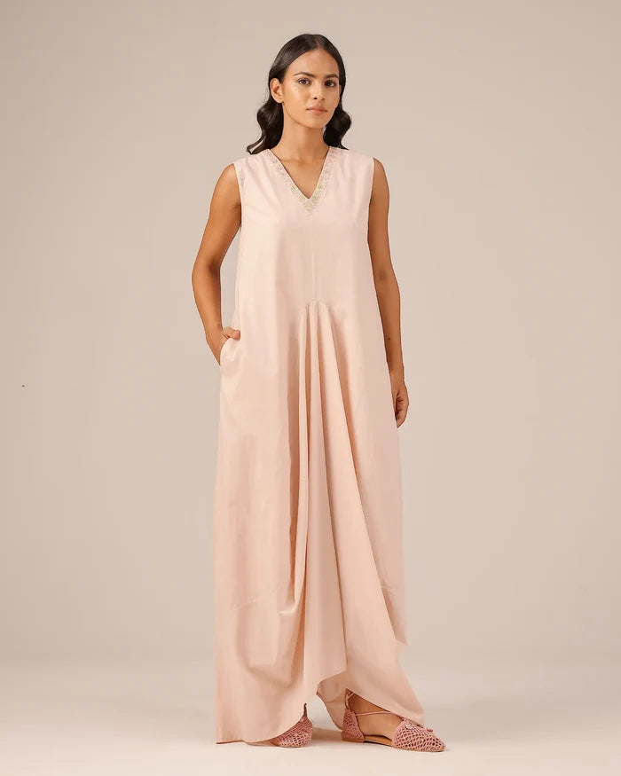Ocean Dusk Dress & Jacket (Green To Pink)