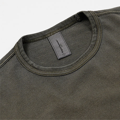 OG PIGMENT DYEING HALF TEE - OLIVE