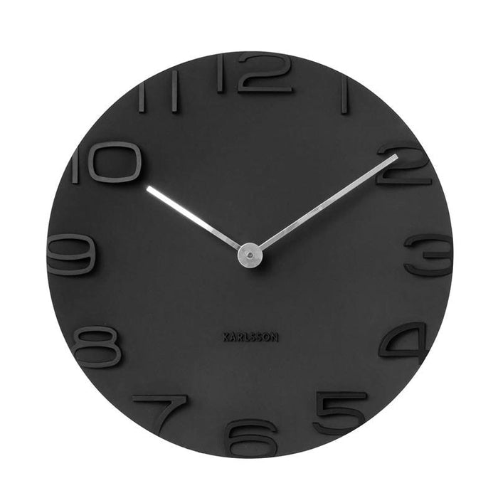 Karlsson On The Edge Wall Clock - Black (42cm) | Koop.co.nz
