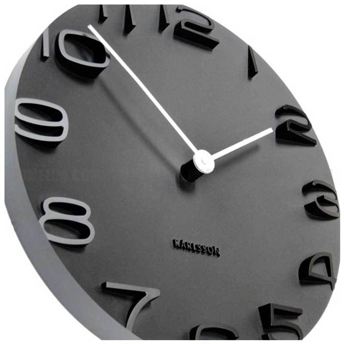 Karlsson On The Edge Wall Clock - Black (42cm) | Koop.co.nz