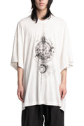 Oversized Print T-Shirt, White