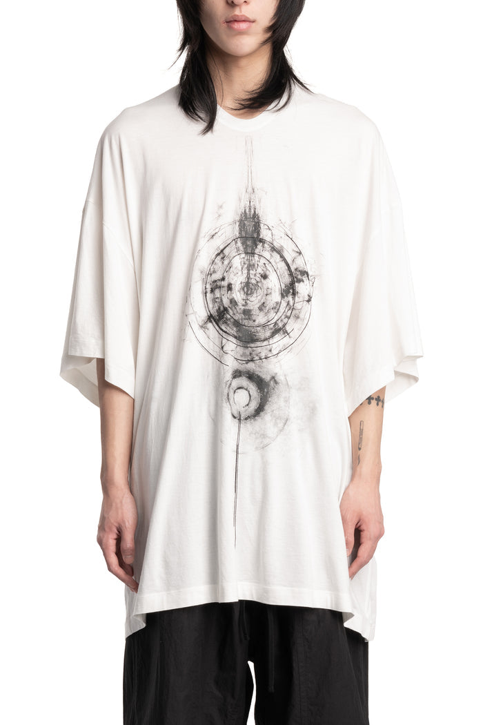 Oversized Print T-Shirt, White
