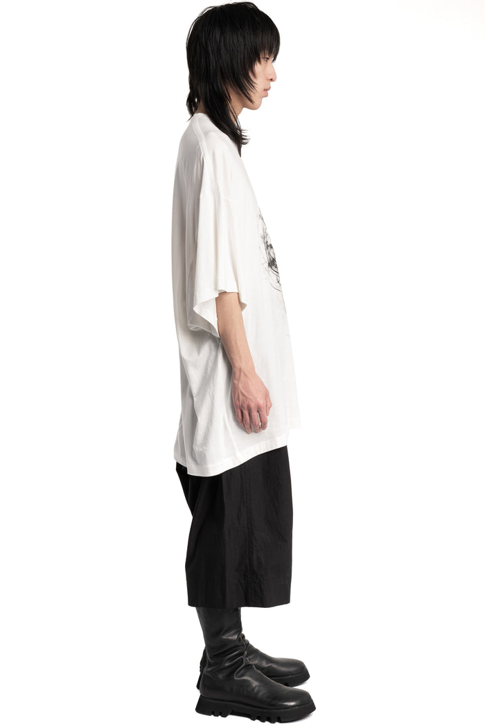 Oversized Print T-Shirt, White